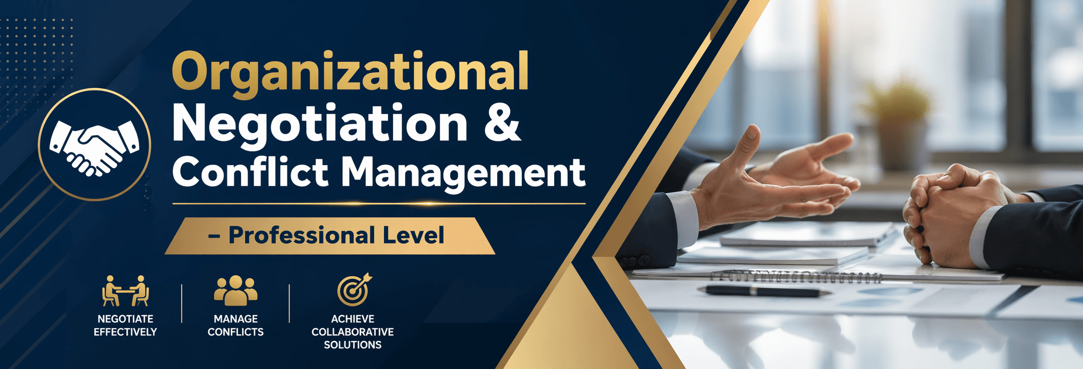 التفاوض التنظيمي وإدارة النزاعات