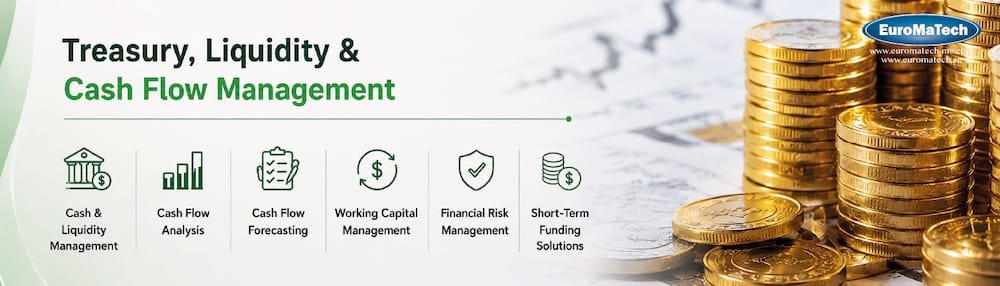 إدارة الخزينة والسيولة والتدفقات النقدية (Treasury Management)