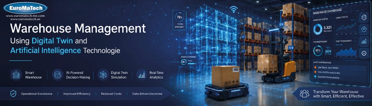 إدارة المستودعات باستخدام التوأم الرقمي والذكاء الاصطناعي