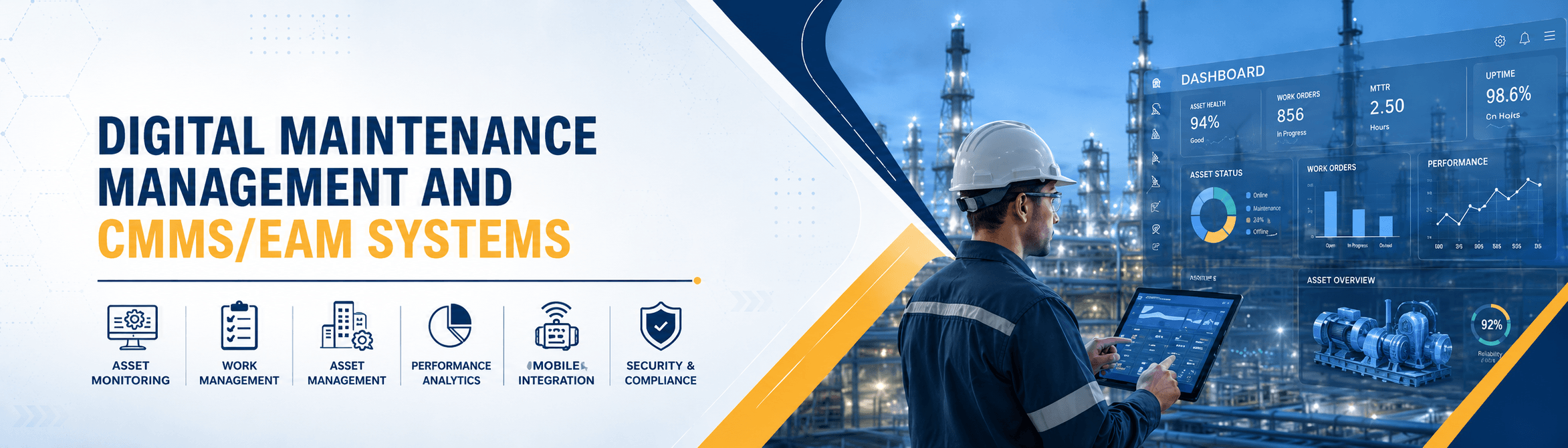 التحول الرقمي في إدارة الصيانة وأنظمة CMMS / EAM