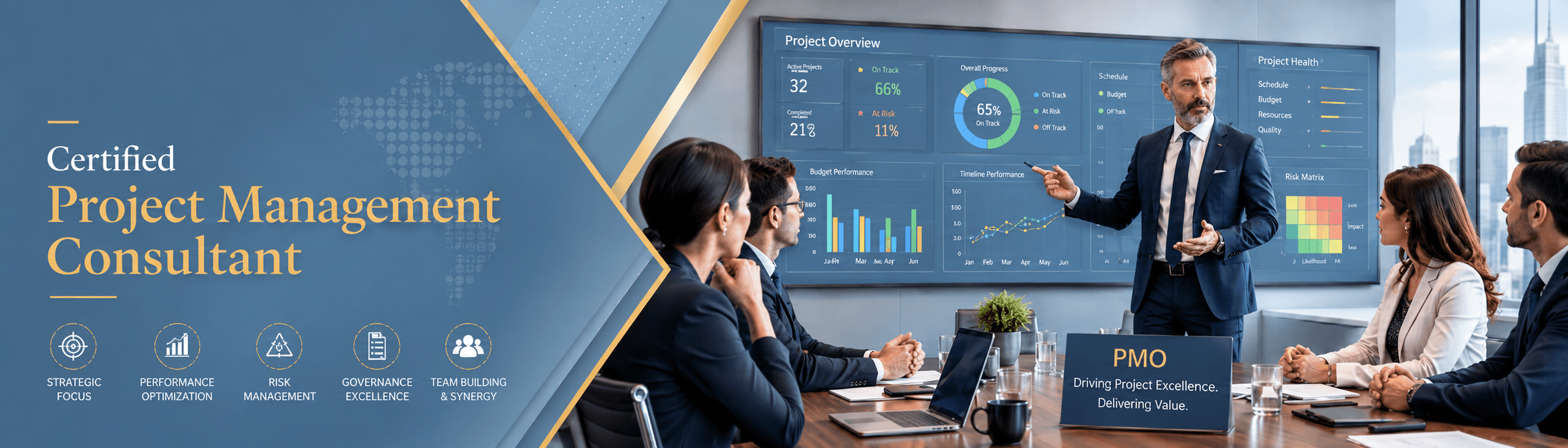 مستشار إدارة المشاريع المعتمد  Project Management Consultant