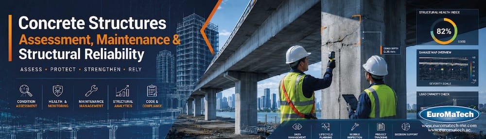 تقييم وصيانة المنشآت الخرسانية وتحسين الاعتمادية الإنشائية