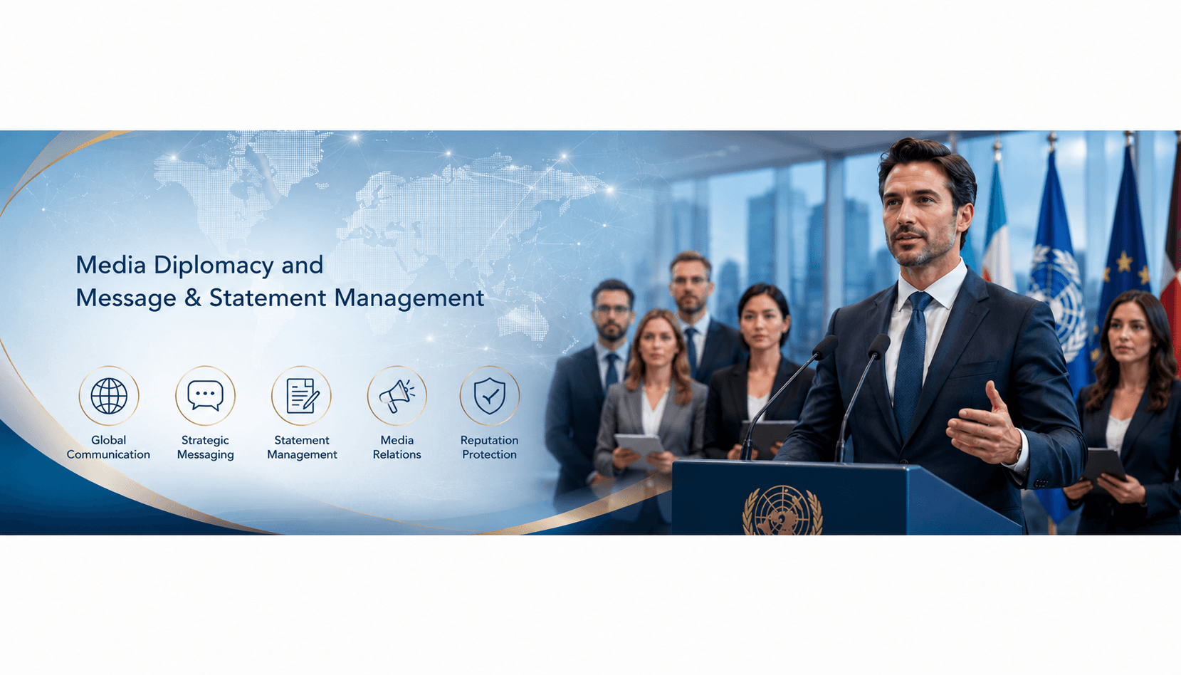 الدبلوماسية الإعلامية وإدارة الرسائل والتصريحات