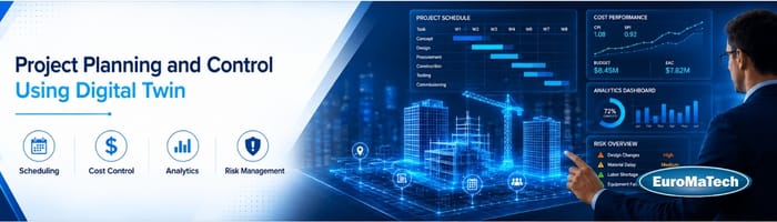 التخطيط والتحكم الذكي في المشاريع باستخدام التوأم الرقمي
